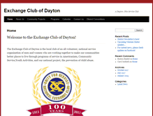 Tablet Screenshot of exchangeclubdayton.org
